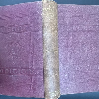 Sir Walter Scott Ivanhoe Waverley Novels Vol IX 1870 Hardcover Victorian