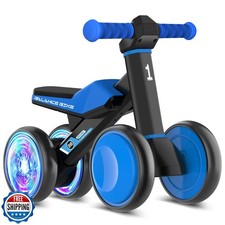 ESPRAY Colorful Lighting Baby Balance Bike Toys for 1 Year Old Bo