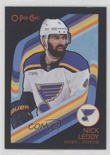 2023-24 O-Pee-Chee Retro Black Border 87/100 Nick Leddy #385 15ok