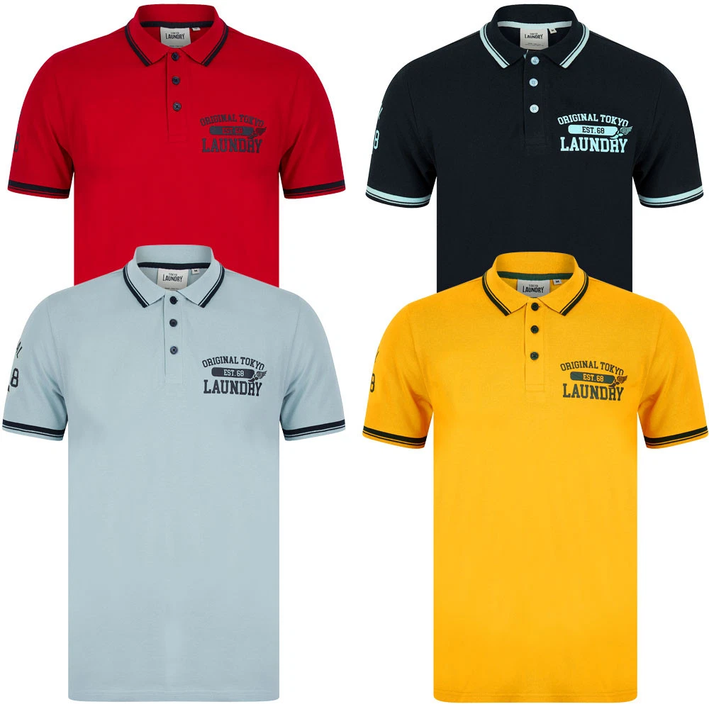 Tokyo Laundry Polo Shirt Mens Cotton Pique Casual Plain Short Sleeve T-Shirt Top
Opens in a new wind