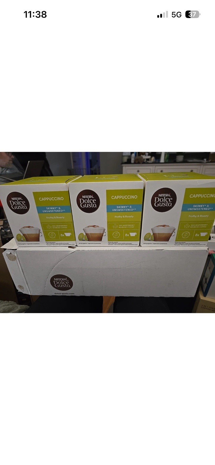 Nescafe Dolce Gusto Skinny Cappuccino Pods 16 Capsules Pack of 3