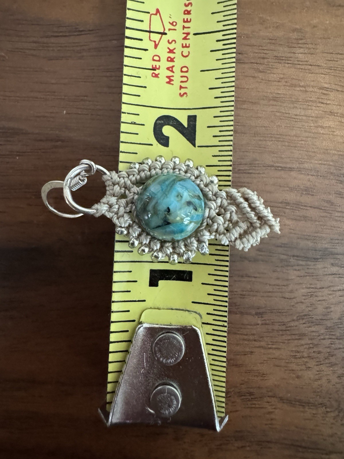 Handmade Artisan Micro Macrame Earrings Turquoise… - image 10