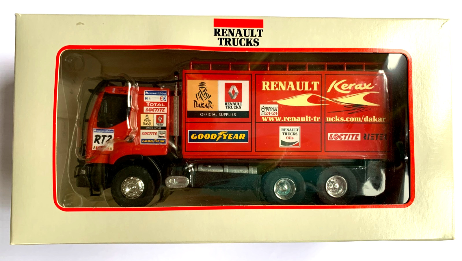 Camion Eligor 1/43 Renault Kerax Paris Dakar 2006 Goodyear LBS Surber RVI