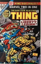 Marvel 2-in-1 Annual #1 Original Comic Art-Color 8.5x11 Production Cvr- Kirby