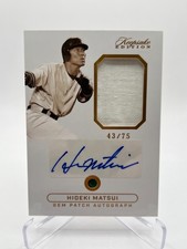 2024 KEEPSAKE SPORTS HIDEKI MATSUI 43/75 GEM PATCH AUTOGRAPH NO. 5