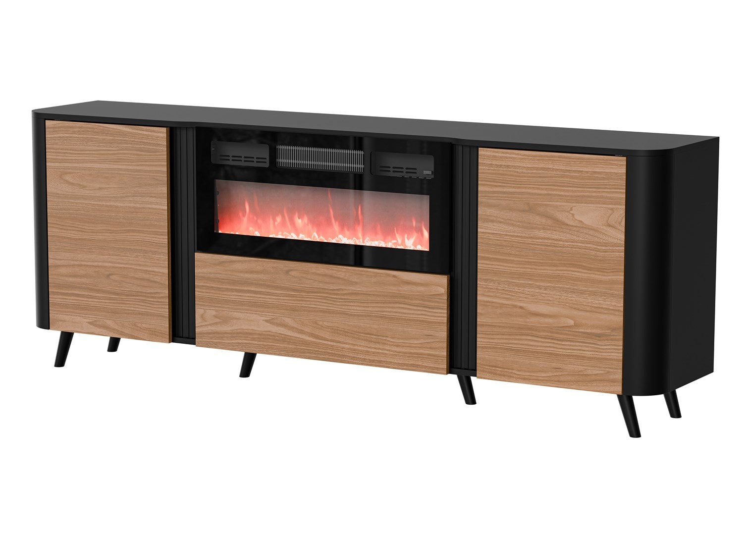 5903815009754 Cama Volare Kommode 200 x 39 x 75 cm schwarznussbaum Kamin Cama 151090₽