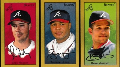 2025 Topps T205 Atlanta Braves Legends Lot Greg Maddux Andruw Jones David...