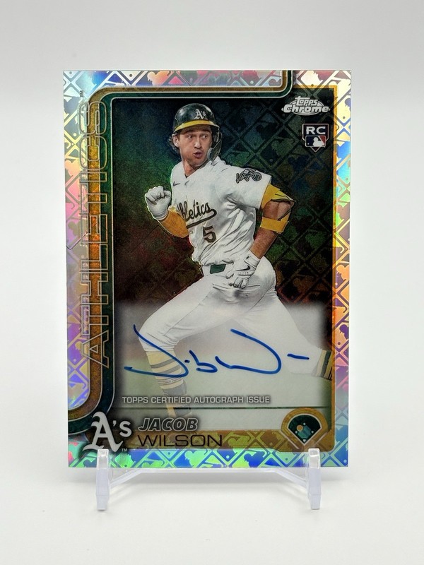 2025 Topps Chrome Logofractor Edition - Rookie Autographs Jacob Wilson RC