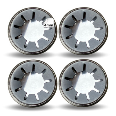 4 x FROSAL Starlock-Kappen 4mm Sicherungsringe Achskappen Raddeckel Achse Welle