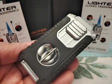 HIGH QUALITY PREDATOR MATTE BLACK PIPE CIGAR CIGARETTE LIGHTER NEW GIFT $150