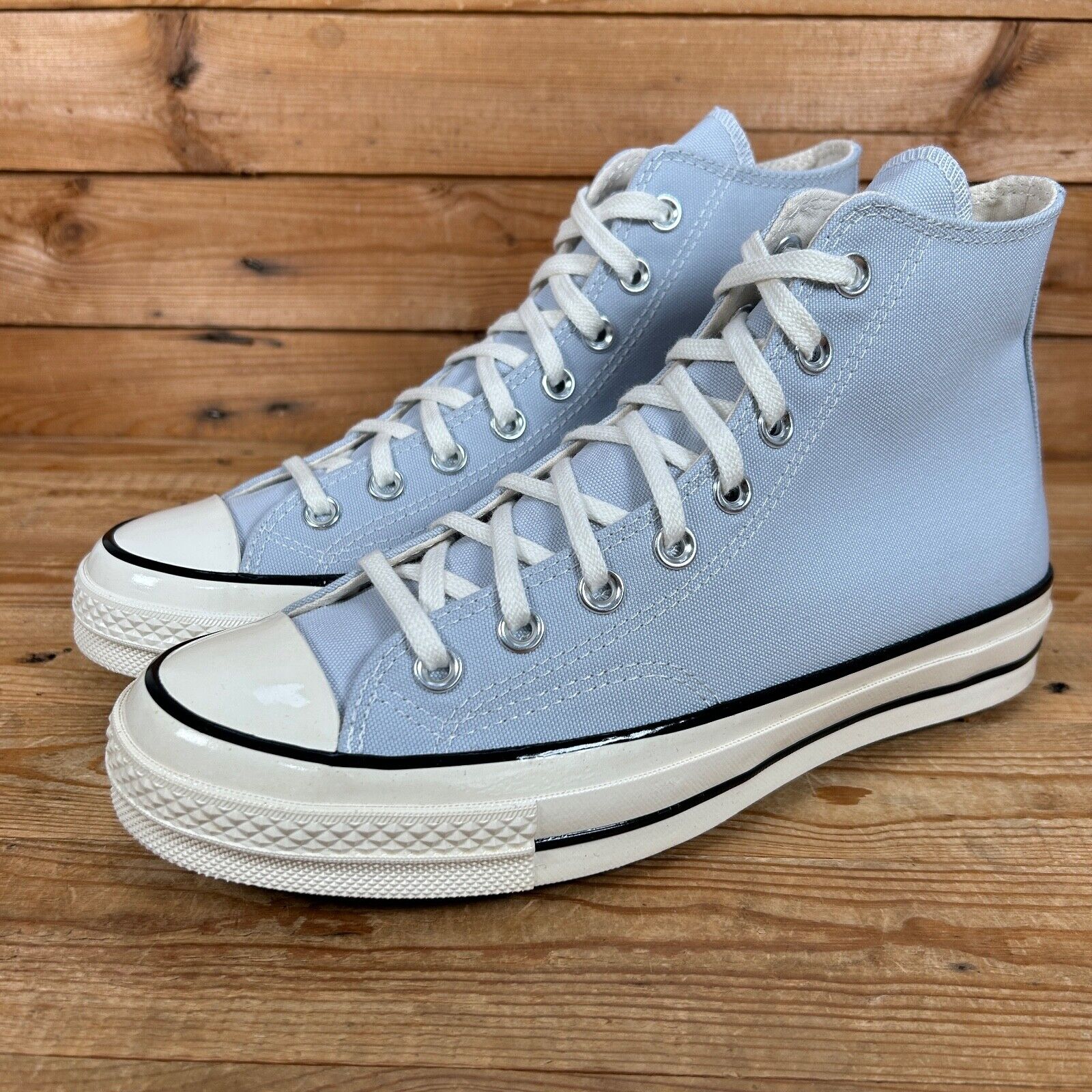 CONVERSE Chuck 70 Size UK 7 Womens Blue Ghosted Vintage Canvas Hi 