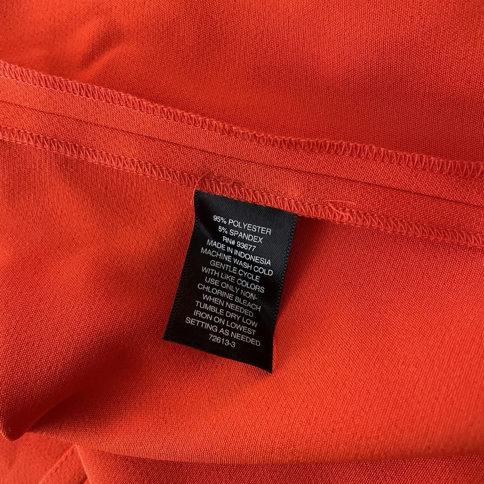 VETEMENTS Worthington Vestito Donna XXL Arancione Manica Corta Asimmetrico Abito Alto Basso