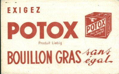 Vintage Blotter Potox Fire Pot Liebig Fatty Broth Product
