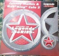 LEGENDS KARAOKE CDG JOHNNY MATHIS & NAT KING COLE #128 OLDIES 17 SONGS CD+G