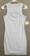 Altard State Shirt Dress Womens Small Blue Sleeveless Pullover Rayon Stretch