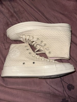 Converse Chuck 70 Knit Unisex High Top Shoe Egret/Lilac Daze/Egret A07534C