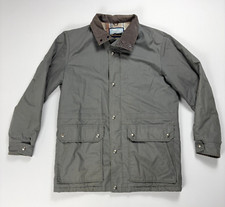 VTG Fieldmaster Mens Chore Jacket Storm Plus II Gray Sz M Flannel Lined USA