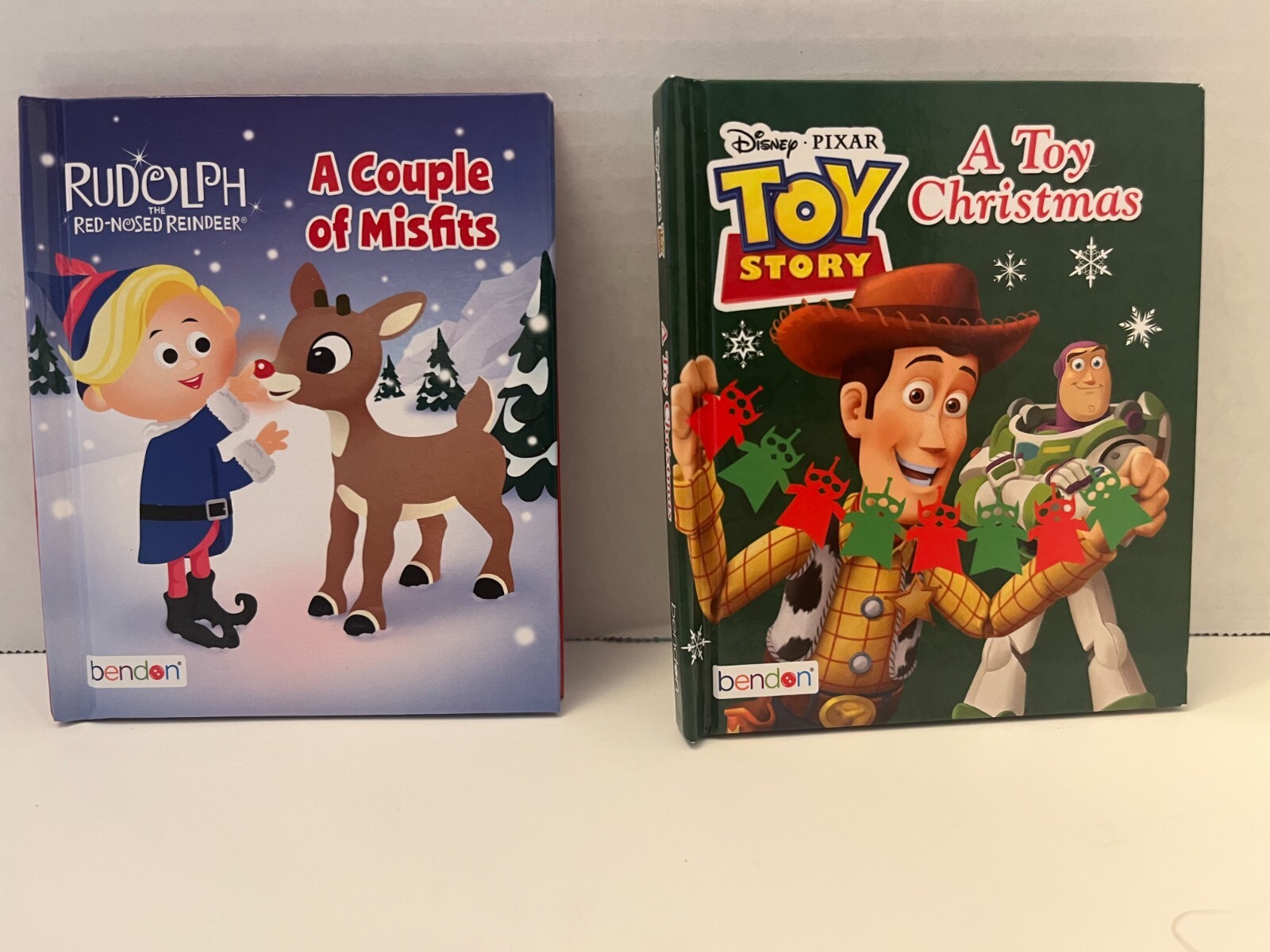 Lot Of 2 Mini Christmas Books Rudolph Toy Story Ebay