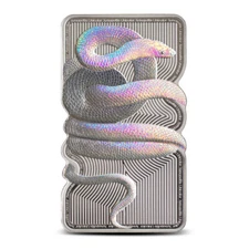 2023 1 oz Niue Rectangular Silver Nature's Grip Sunbeam Snake (Assay)