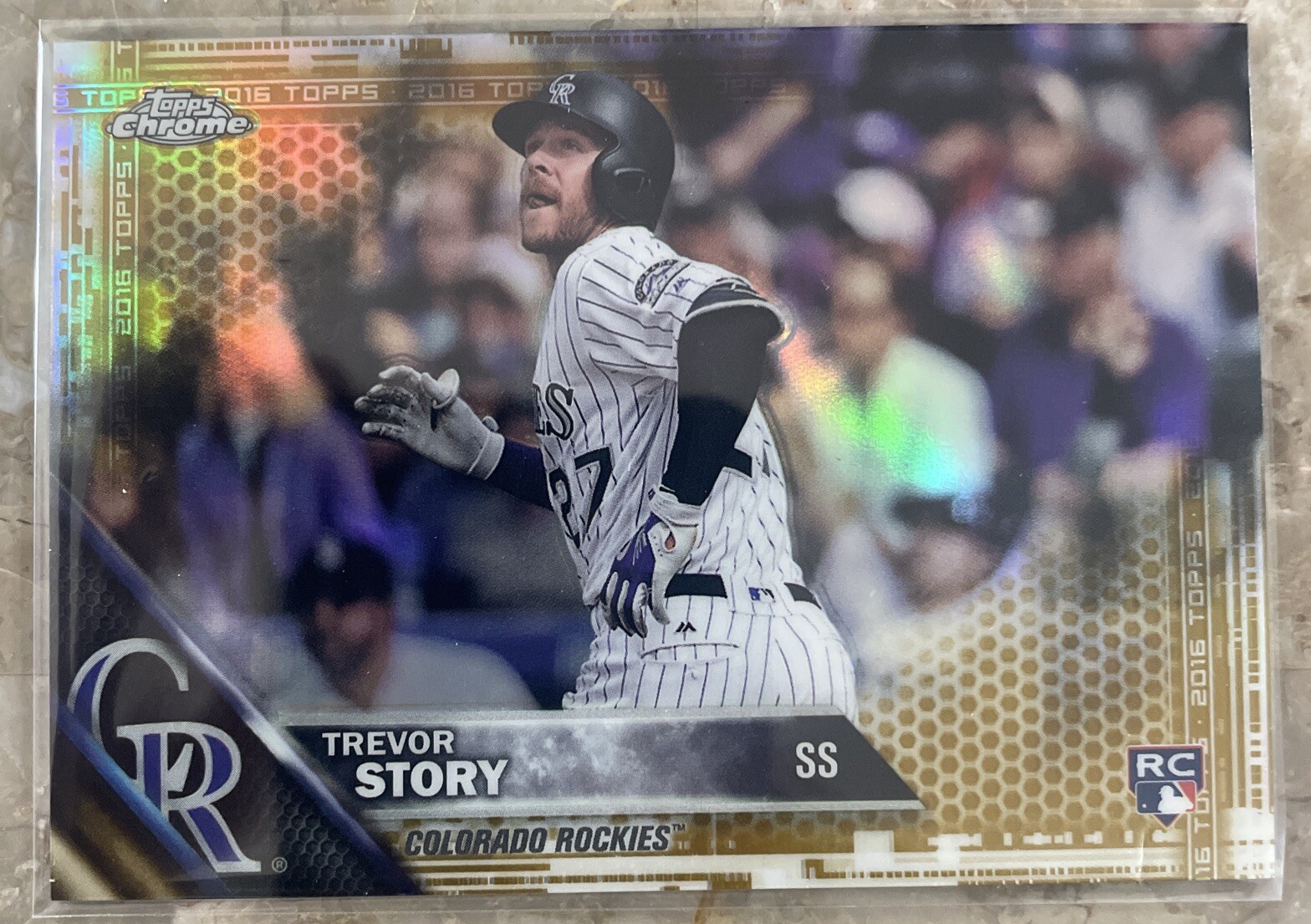 2016 Topps Chrome - #45 Trevor Story (RC) /50