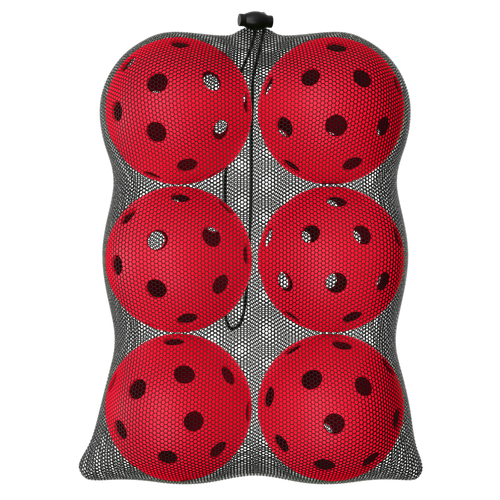 GCA Pro Red Indoor Pickleballs 26 Hole USA Approved Tournament Free Mesh Bag - Picture 4 of 9