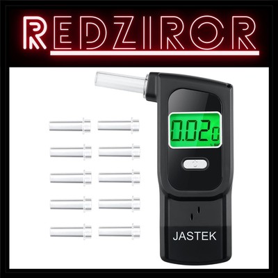 Compact Breathalyzer with Alarm Function, Memory & 6 Testing Units for Home Use