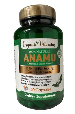 Anamu 1250 Mg 100% organic vitamins vitamisan - 120 Capsules petiveria dried 