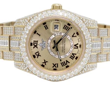 Rose Stainless Steel Style 42MM Automatic Cubic Zirconia Watch