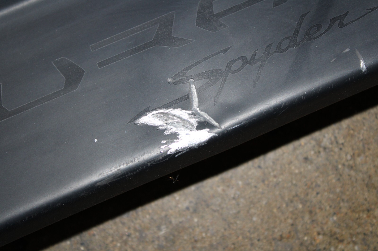 Lamborghini Huracan, LP610, 580, Roof Striker Cover, Dmg, Used, P/N 4T7817029B