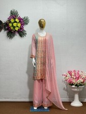 PRESENTING DESIGNER FAUX GEORGETTE PALAZZO SUIT AND DUPATTA FOR ETHNIC STYLE