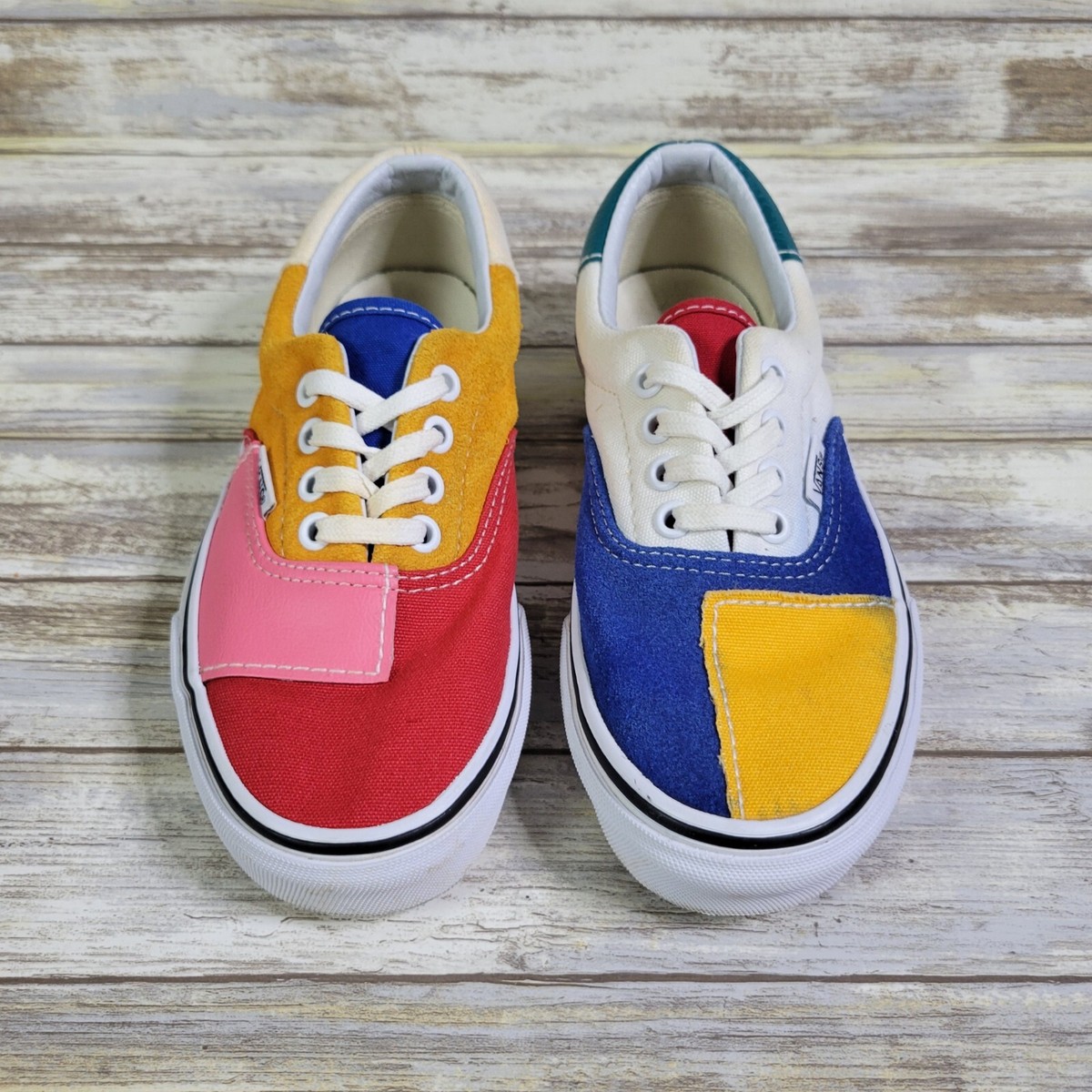 VANS Patchwork Era Color Block Multicolored Lace Up Shoes