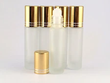 Refillable 10ml Glass Roller Bottle Ideal for Perfume, Essential Oils, Liquids