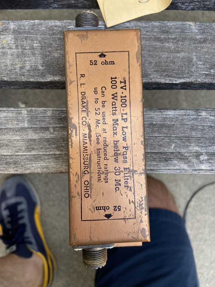 RL Drake Novice Class TV-100-LP Low Pass Filter Designed for 75 Watt HF Rigs NOS - Image 4 of 4