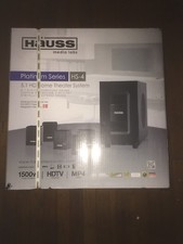 HAUSS MEDIA LABS PLATINUM SERIES HS-4 5.1 HD HOME THEATRE SYSTEM 1500W