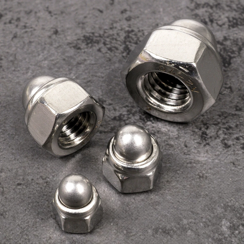 Hutmutter Edelstahl selbstsichernd M4-M16 DIN986 V2A Stopmutter Sicherungsmutter - Bild 2 von 4