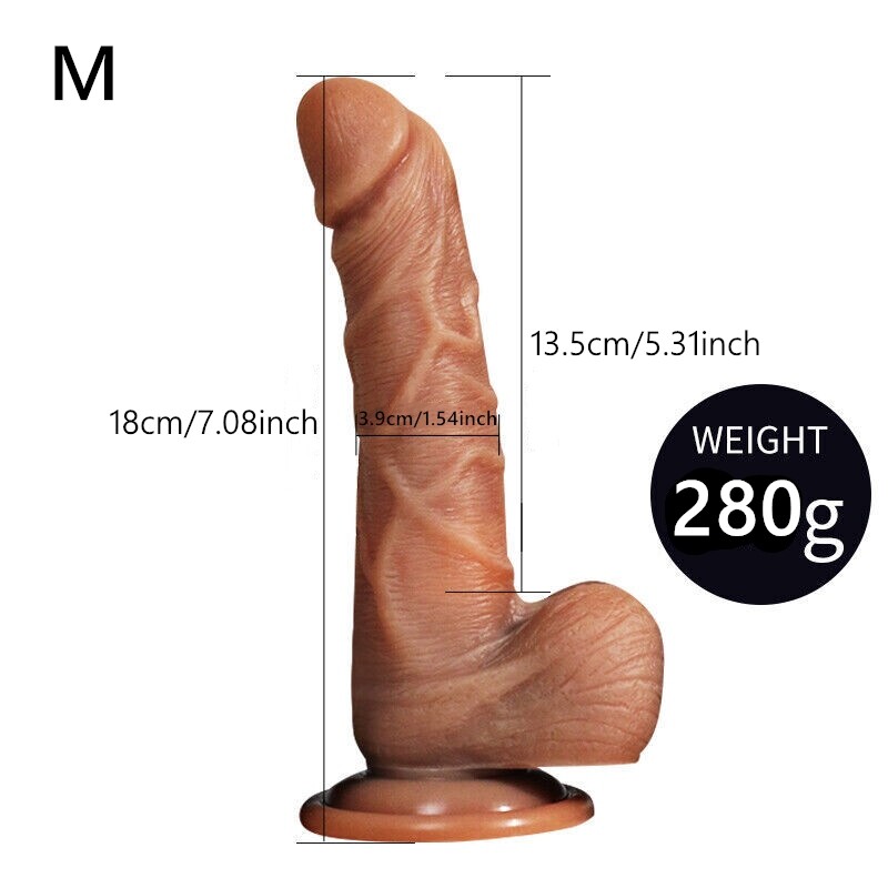 Realistic Thrusting Dildo Heating Vibrator G-Spot Control Sex Toys Women Adult