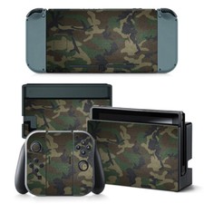Camouflage Camo Skin Sticker for Nintendo Switch Console Joy-Con Dock DECAL SET