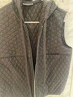 Excellent YEOHLEE New York Takashimaya Brown Hooded Quilted Vest Size Large EUC — photo 5