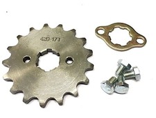 NEW 420 CHAIN FRONT PINION SPROCKET WITH 17 TEETH FOR ATV, DIRT BIKE, GO KARTS