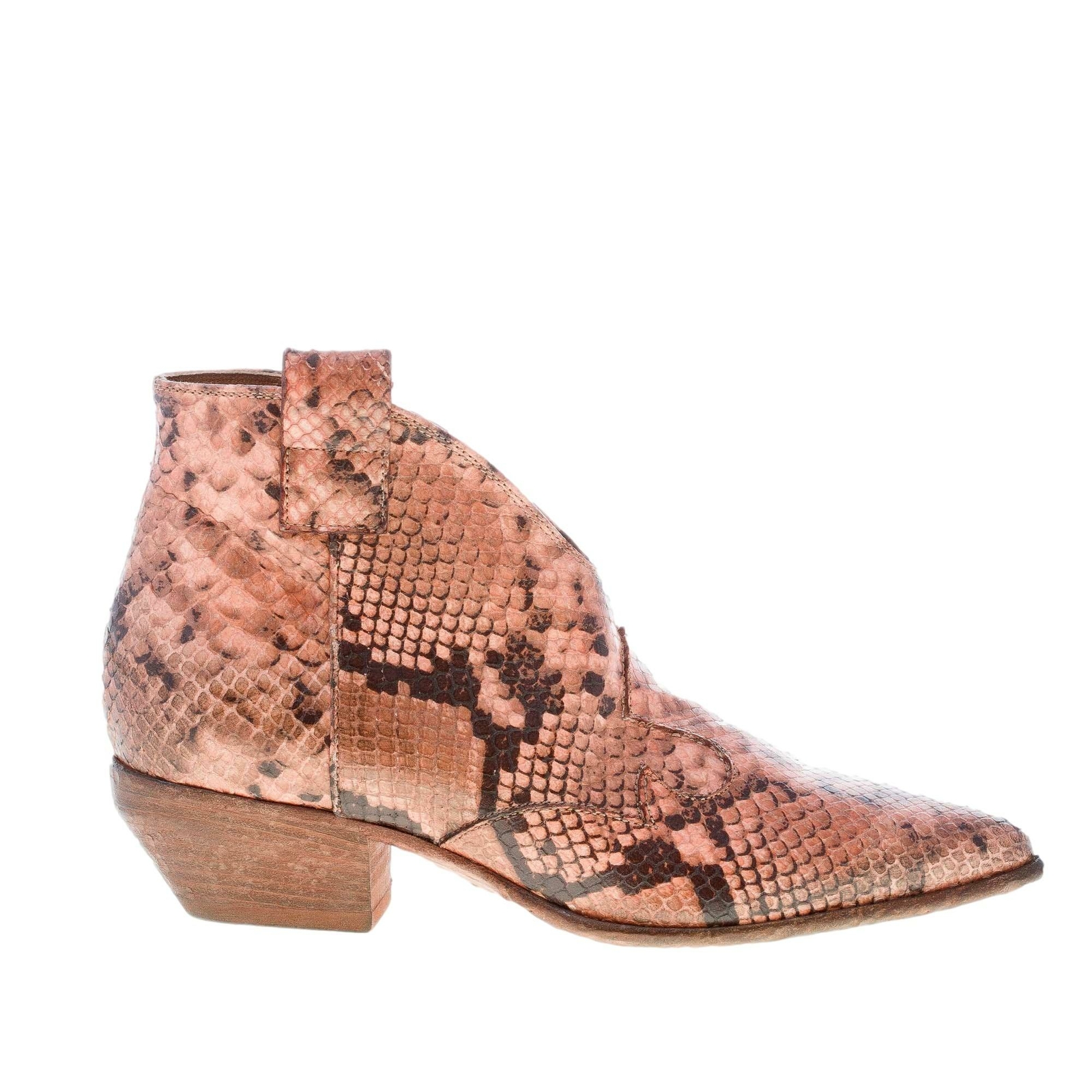 ЕЛЕНА ИАЧИ Скарпе донна Стивалетто из Техаса в винтажном платье pelle stampa rettile rosa 50290₽