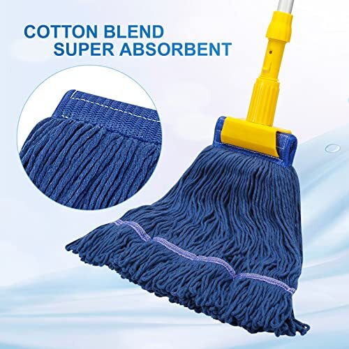 3 PackString Cotton Mop Heads Rope Mop Heads Heavy Duty Commercial Mop