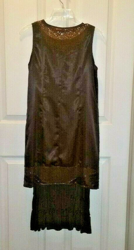 Vertigo Paris Sleeveless Dress Cocoa Copper Sequin - Small NWT - Image 2 of 4