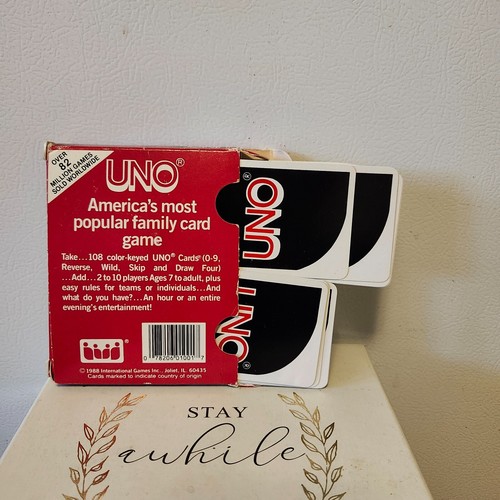 1988 UNO cards by International games inc. - Picture 3 of 3