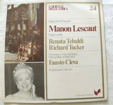 MANON LESCAUT GIACOMO PUCCINI LP RENATA TEBALDI TUCKER VINYL ITALY 1981 NM/NM