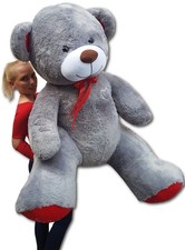 Teddybär 190 cm XXL Teddy Riesen Stofftier Plüschtier BIG Groß grau