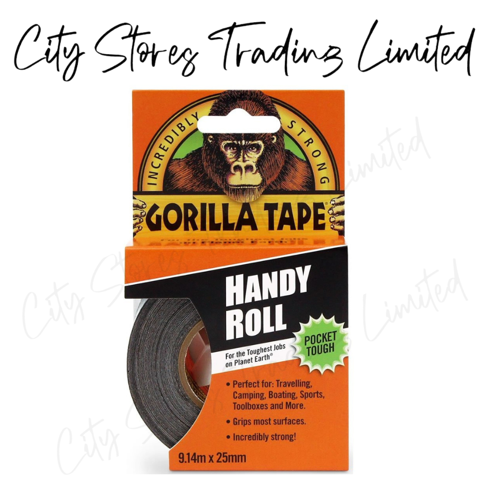 Gorilla Duct tape gaffer tape Black White Silver Grey Repair Fix Extra
