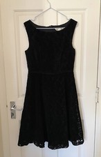 Black Yumi fit and flare Evening dress MIDI Sleeveless