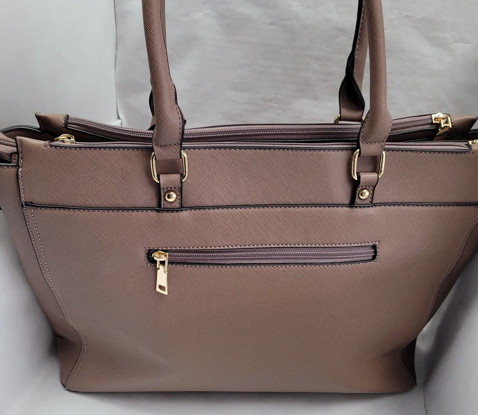 BAIMAY Mujer Bolso para Laptop Bolso Cartera Maletín de Trabajo con Correa para el Hombro 17x13x5 Foto 2 de 4