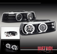 00-06 Tahoe Suburban Ccfl Halo Projector Headlights Blk