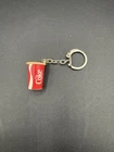 Vintage Coca Cola Keychain Soda Cup Plastic with Decal
